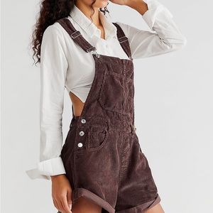 Free People ziggy cord overalls.